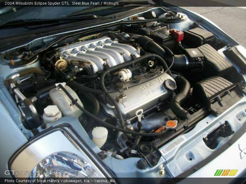 Steel Blue Pearl / Midnight 2004 Mitsubishi Eclipse Spyder GTS
