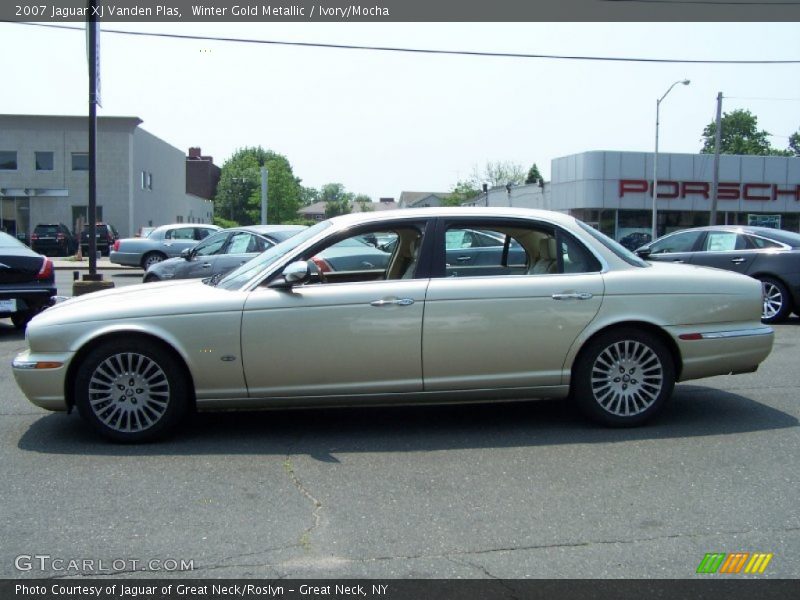 Winter Gold Metallic / Ivory/Mocha 2007 Jaguar XJ Vanden Plas