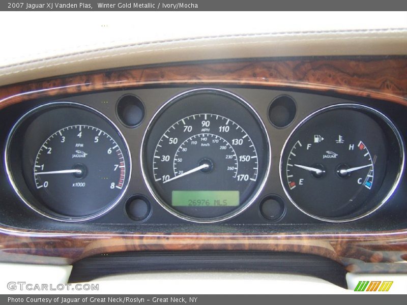 Winter Gold Metallic / Ivory/Mocha 2007 Jaguar XJ Vanden Plas