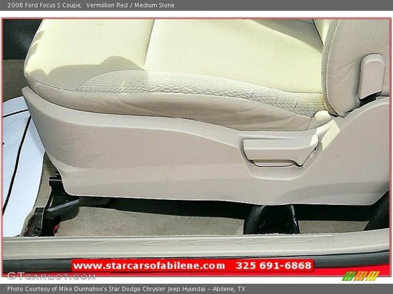 Vermillion Red / Medium Stone 2008 Ford Focus S Coupe