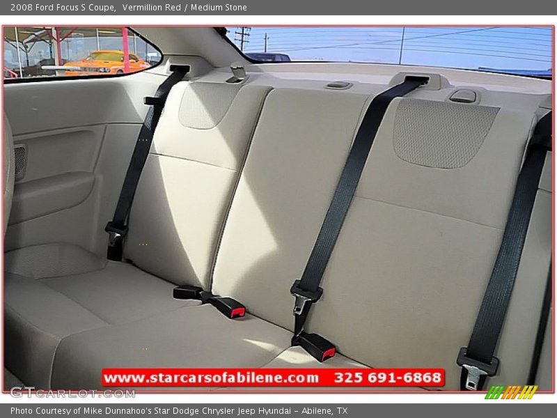 Vermillion Red / Medium Stone 2008 Ford Focus S Coupe