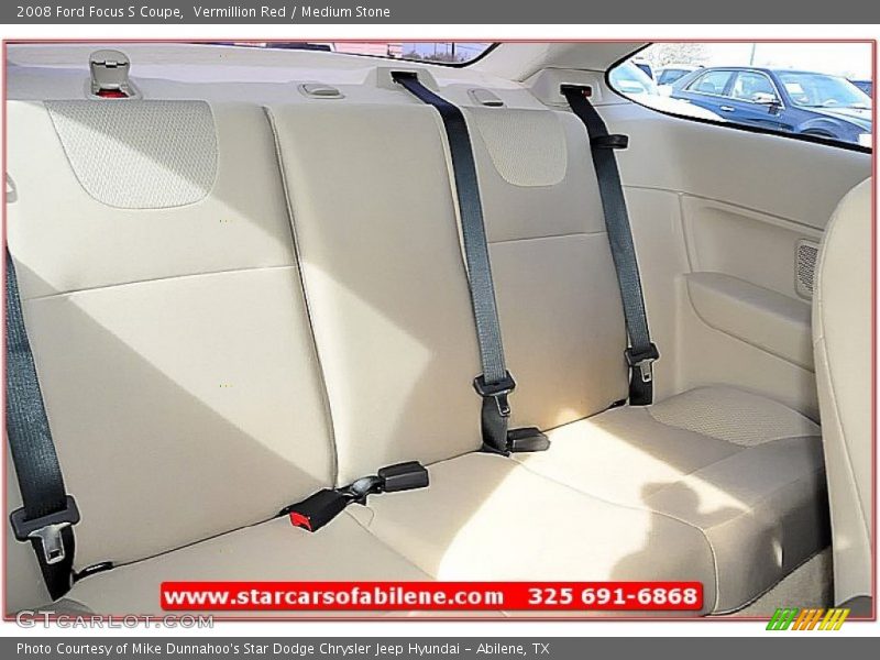 Vermillion Red / Medium Stone 2008 Ford Focus S Coupe