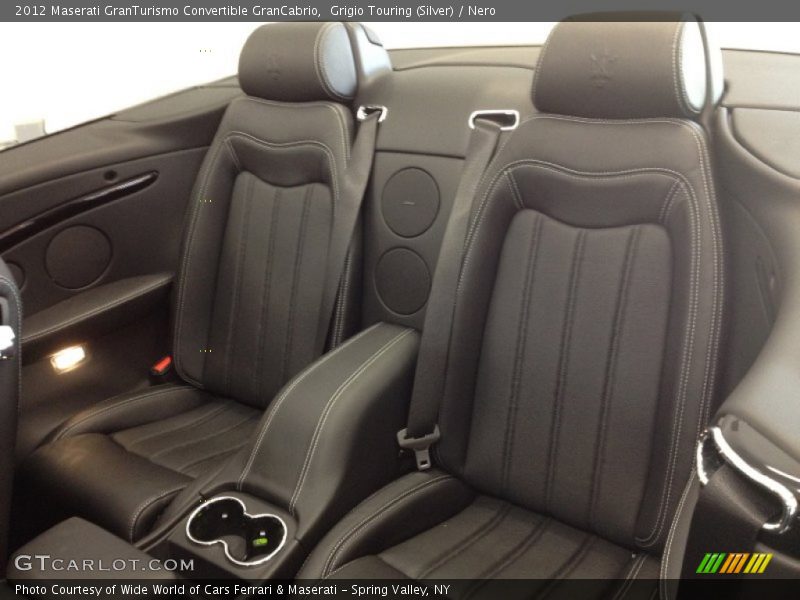 Rear Seat of 2012 GranTurismo Convertible GranCabrio