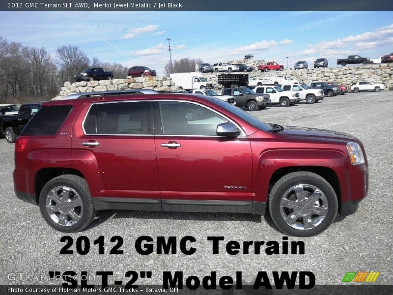 Merlot Jewel Metallic / Jet Black 2012 GMC Terrain SLT AWD