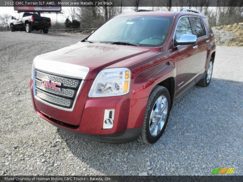 Merlot Jewel Metallic / Jet Black 2012 GMC Terrain SLT AWD