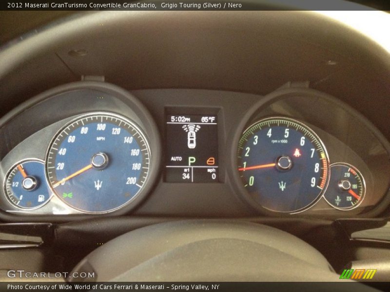  2012 GranTurismo Convertible GranCabrio GranCabrio Gauges