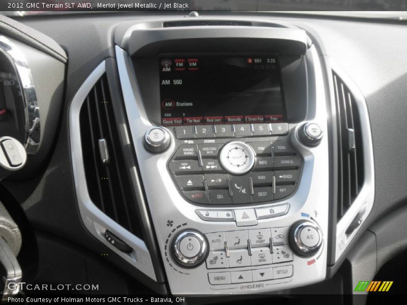 Merlot Jewel Metallic / Jet Black 2012 GMC Terrain SLT AWD