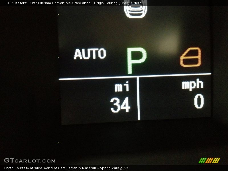 Grigio Touring (Silver) / Nero 2012 Maserati GranTurismo Convertible GranCabrio