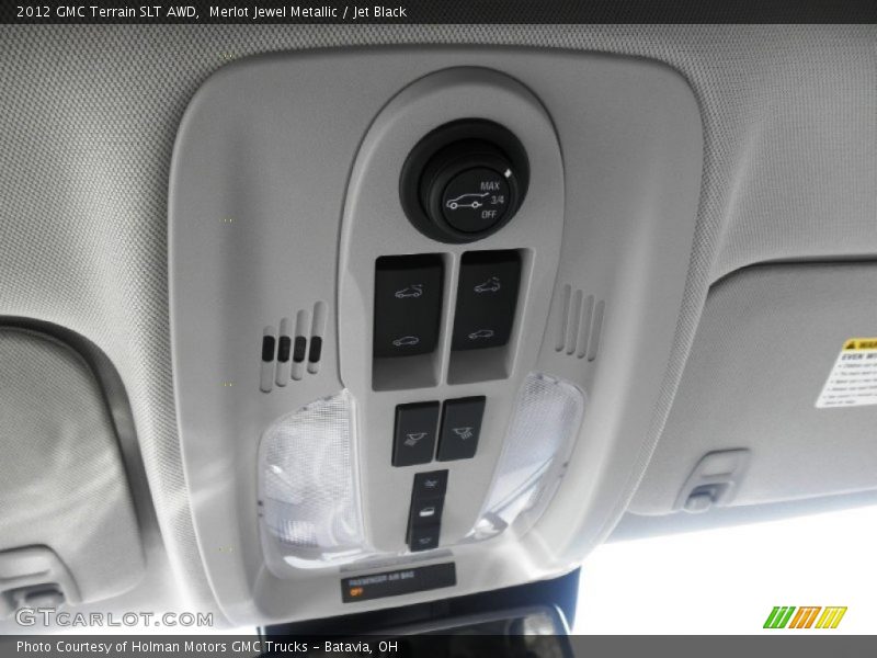 Merlot Jewel Metallic / Jet Black 2012 GMC Terrain SLT AWD