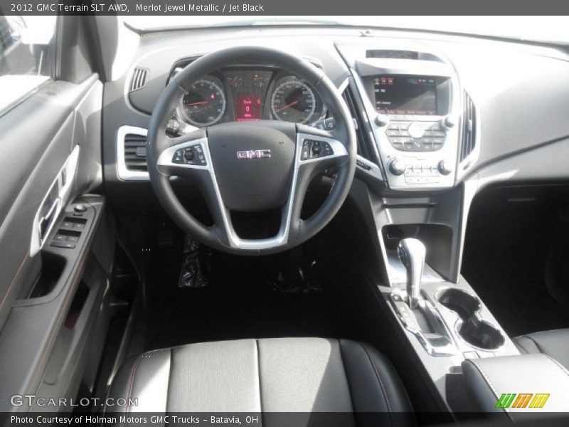 Merlot Jewel Metallic / Jet Black 2012 GMC Terrain SLT AWD