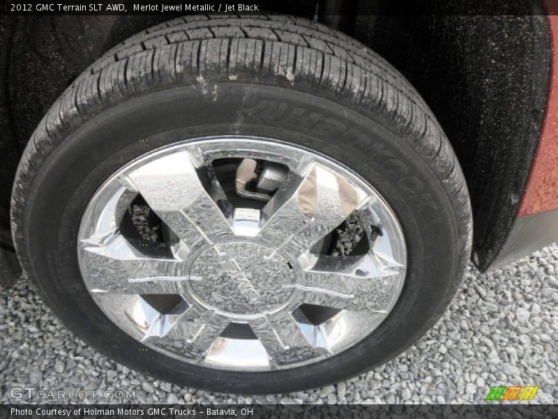 Merlot Jewel Metallic / Jet Black 2012 GMC Terrain SLT AWD