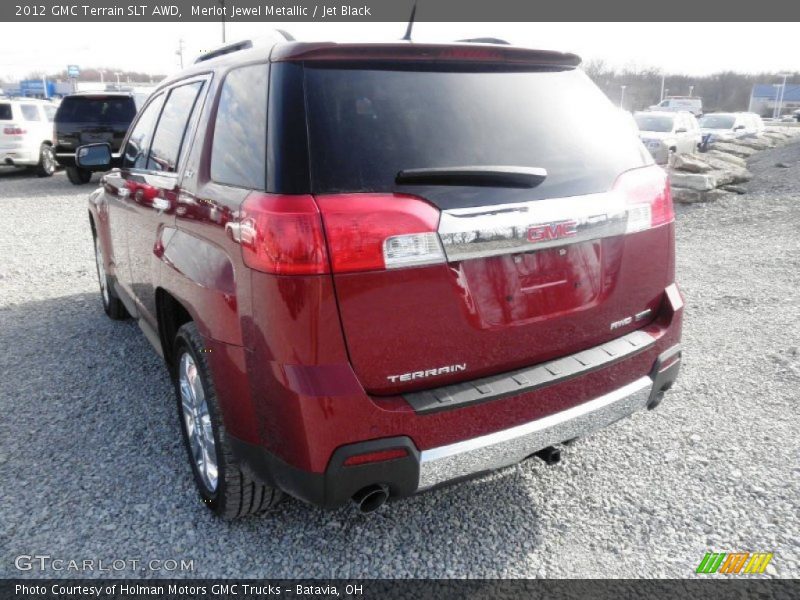 Merlot Jewel Metallic / Jet Black 2012 GMC Terrain SLT AWD