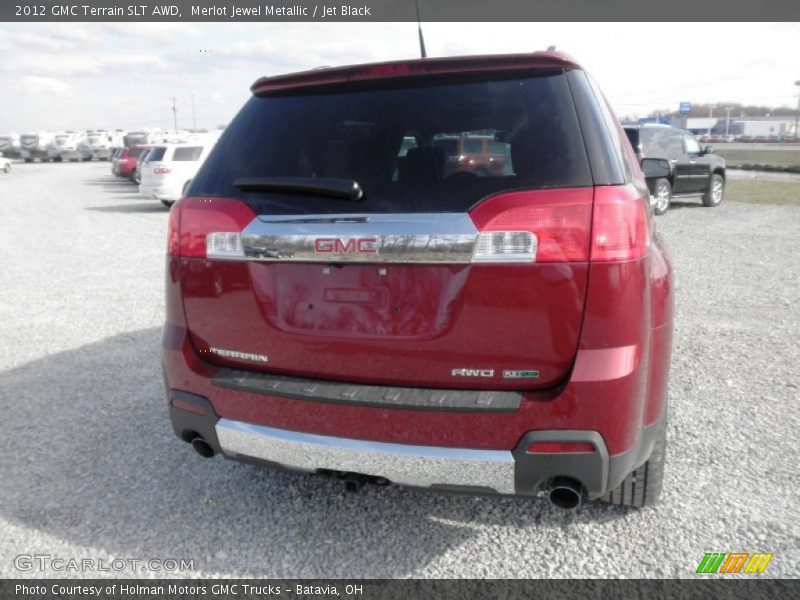 Merlot Jewel Metallic / Jet Black 2012 GMC Terrain SLT AWD