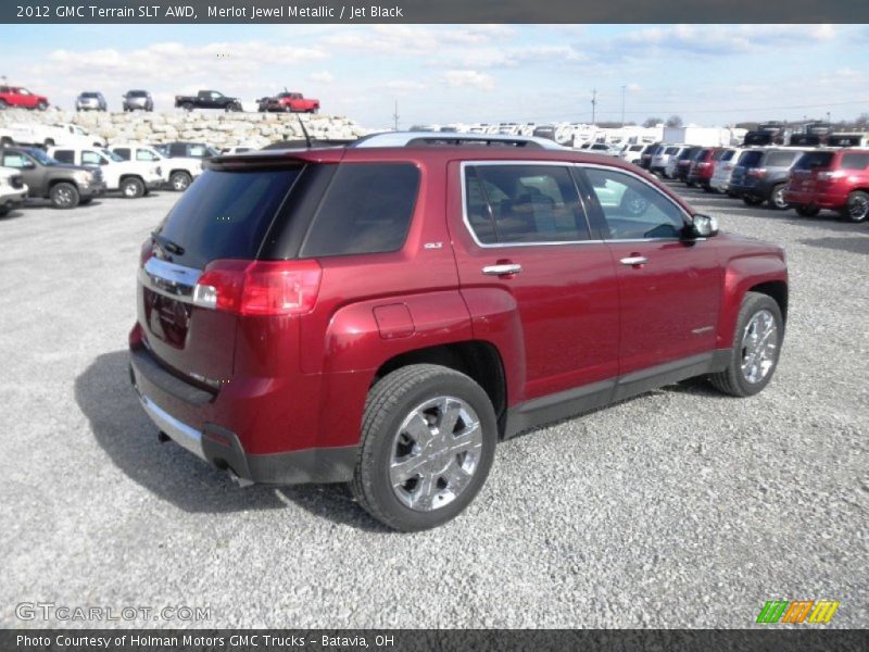 Merlot Jewel Metallic / Jet Black 2012 GMC Terrain SLT AWD