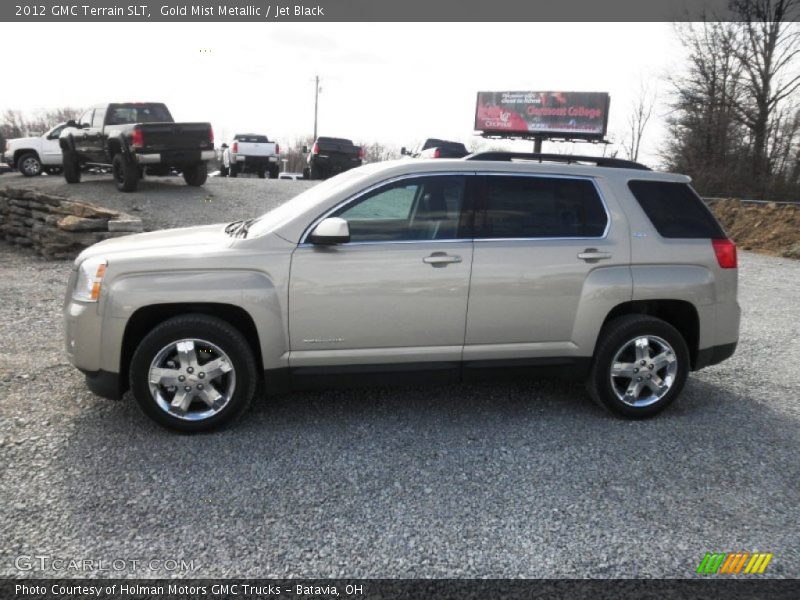Gold Mist Metallic / Jet Black 2012 GMC Terrain SLT