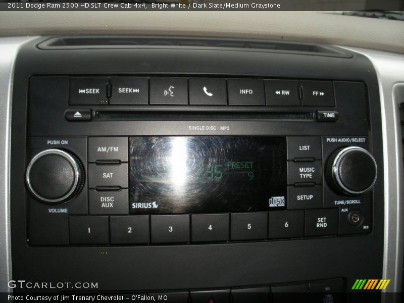 Bright White / Dark Slate/Medium Graystone 2011 Dodge Ram 2500 HD SLT Crew Cab 4x4