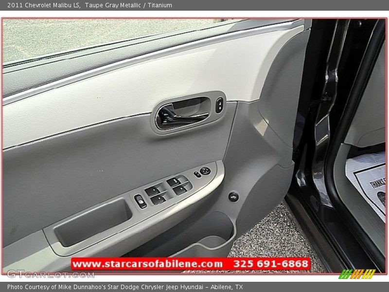 Taupe Gray Metallic / Titanium 2011 Chevrolet Malibu LS
