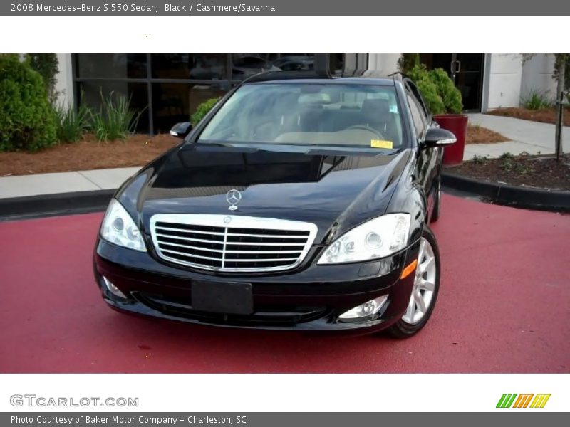 Black / Cashmere/Savanna 2008 Mercedes-Benz S 550 Sedan