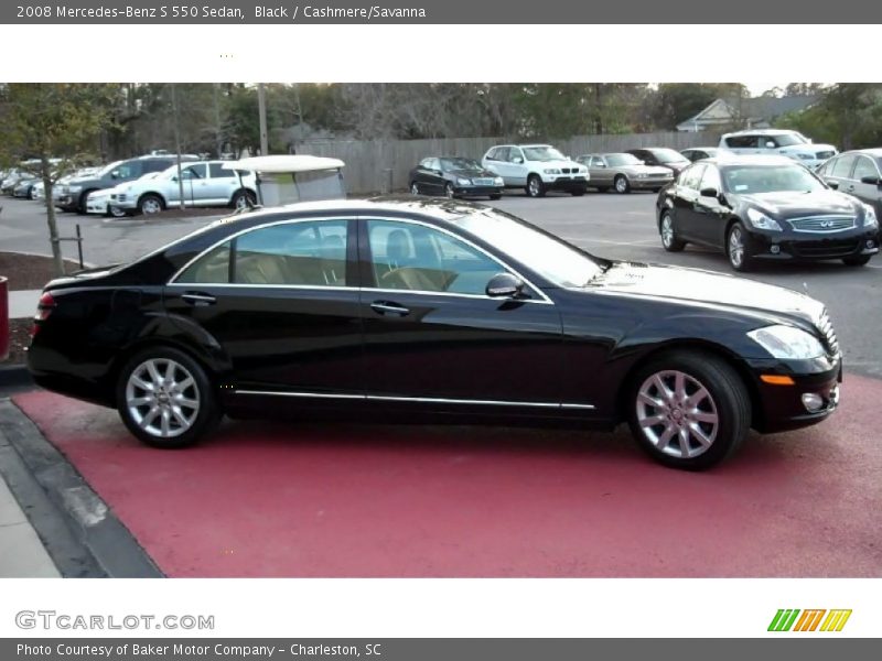 Black / Cashmere/Savanna 2008 Mercedes-Benz S 550 Sedan