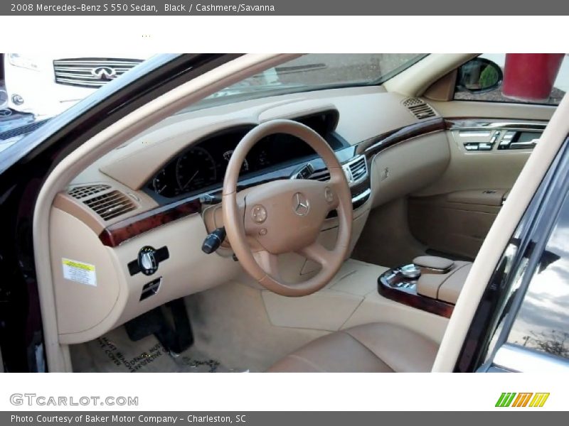 Black / Cashmere/Savanna 2008 Mercedes-Benz S 550 Sedan