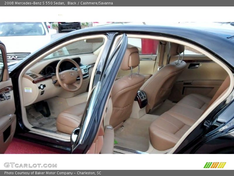 Black / Cashmere/Savanna 2008 Mercedes-Benz S 550 Sedan
