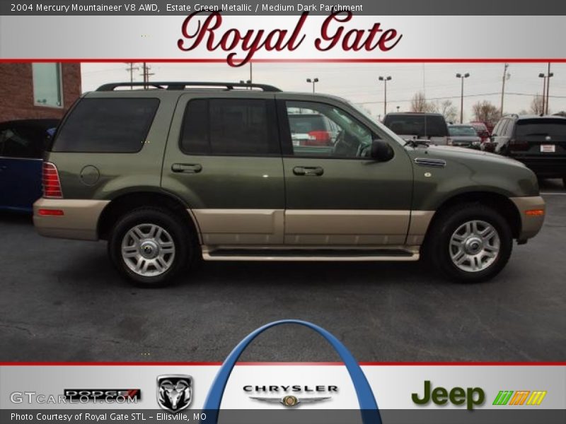 Estate Green Metallic / Medium Dark Parchment 2004 Mercury Mountaineer V8 AWD