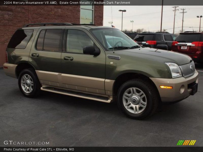 Estate Green Metallic / Medium Dark Parchment 2004 Mercury Mountaineer V8 AWD