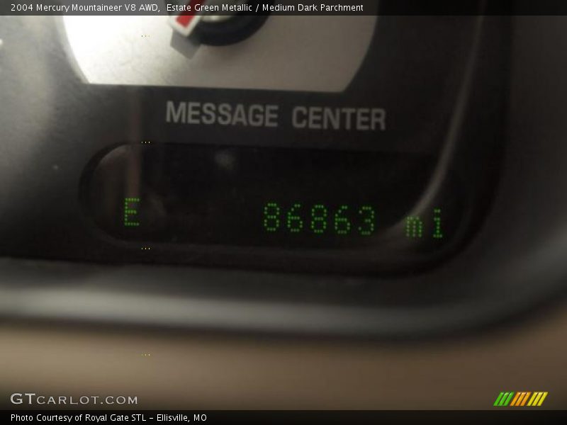 Estate Green Metallic / Medium Dark Parchment 2004 Mercury Mountaineer V8 AWD