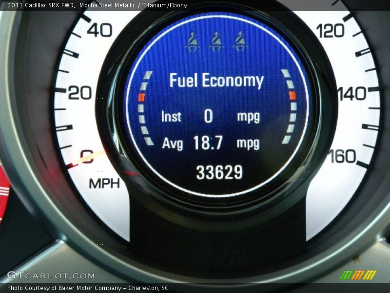 Mocha Steel Metallic / Titanium/Ebony 2011 Cadillac SRX FWD