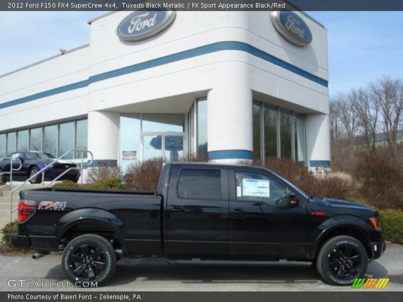 Tuxedo Black Metallic / FX Sport Appearance Black/Red 2012 Ford F150 FX4 SuperCrew 4x4