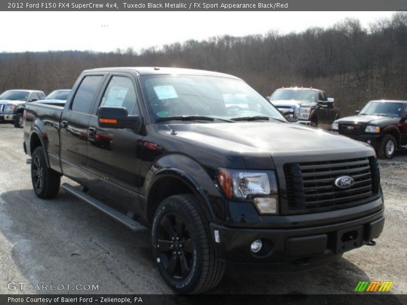 Tuxedo Black Metallic / FX Sport Appearance Black/Red 2012 Ford F150 FX4 SuperCrew 4x4