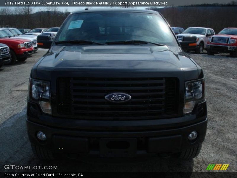 Tuxedo Black Metallic / FX Sport Appearance Black/Red 2012 Ford F150 FX4 SuperCrew 4x4