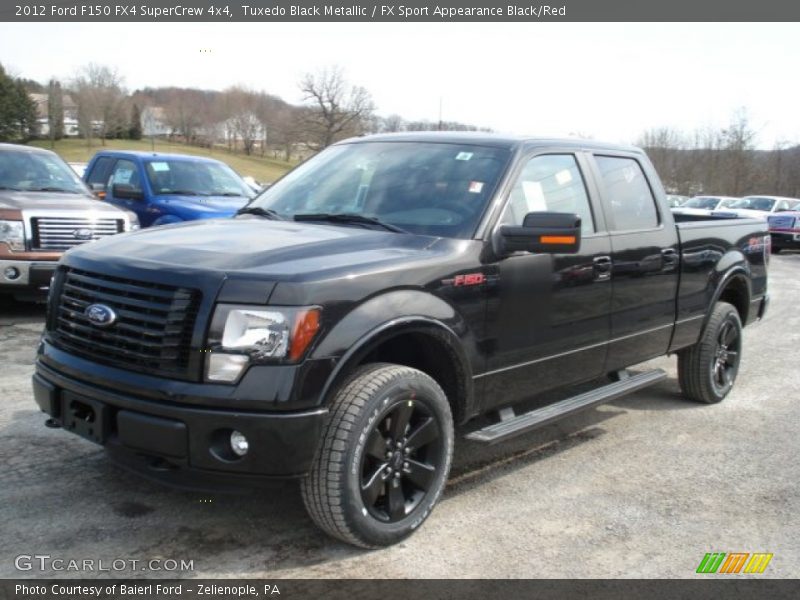 Tuxedo Black Metallic / FX Sport Appearance Black/Red 2012 Ford F150 FX4 SuperCrew 4x4