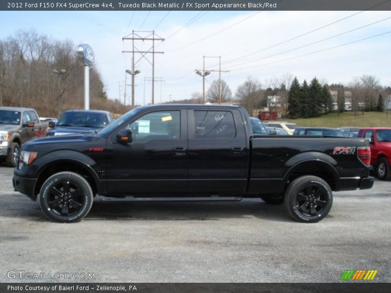 Tuxedo Black Metallic / FX Sport Appearance Black/Red 2012 Ford F150 FX4 SuperCrew 4x4