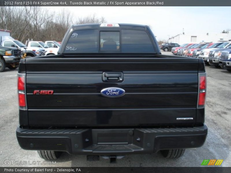 Tuxedo Black Metallic / FX Sport Appearance Black/Red 2012 Ford F150 FX4 SuperCrew 4x4