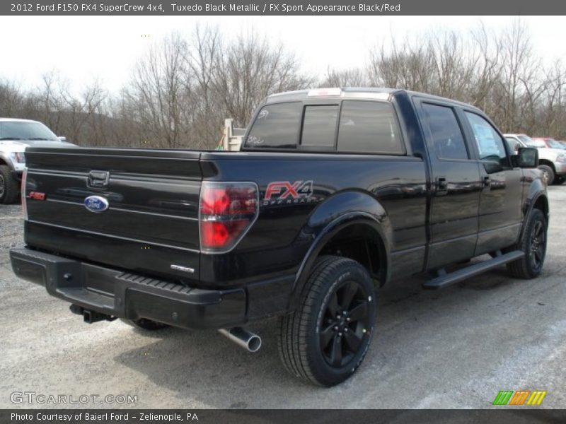 Tuxedo Black Metallic / FX Sport Appearance Black/Red 2012 Ford F150 FX4 SuperCrew 4x4