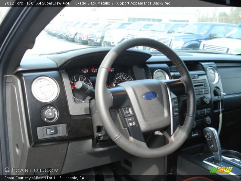 Tuxedo Black Metallic / FX Sport Appearance Black/Red 2012 Ford F150 FX4 SuperCrew 4x4