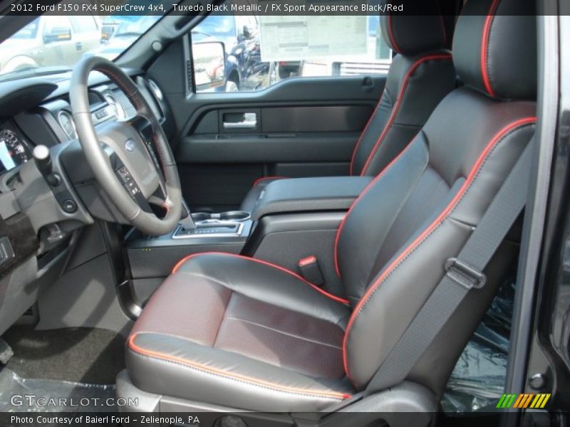 Tuxedo Black Metallic / FX Sport Appearance Black/Red 2012 Ford F150 FX4 SuperCrew 4x4