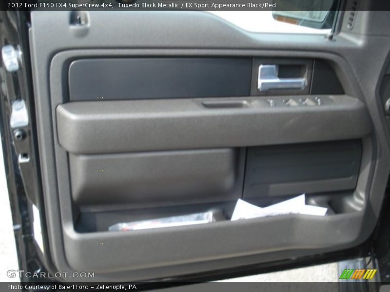 Tuxedo Black Metallic / FX Sport Appearance Black/Red 2012 Ford F150 FX4 SuperCrew 4x4