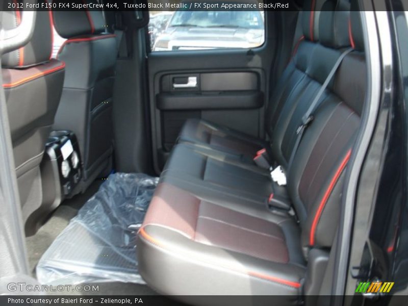 Tuxedo Black Metallic / FX Sport Appearance Black/Red 2012 Ford F150 FX4 SuperCrew 4x4