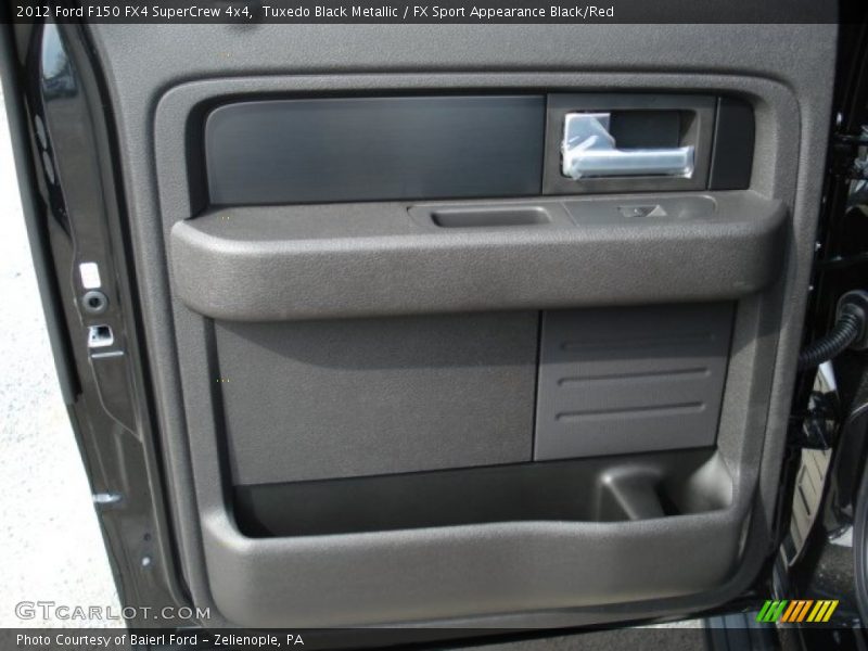 Tuxedo Black Metallic / FX Sport Appearance Black/Red 2012 Ford F150 FX4 SuperCrew 4x4