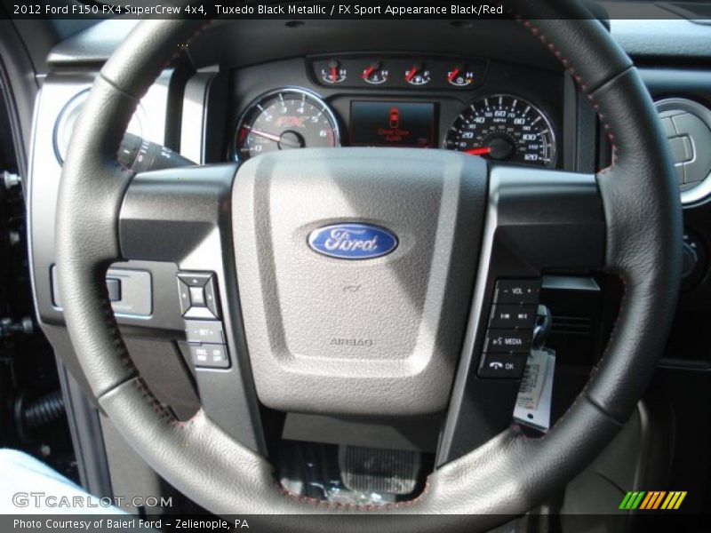 Tuxedo Black Metallic / FX Sport Appearance Black/Red 2012 Ford F150 FX4 SuperCrew 4x4