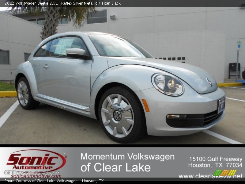 Reflex Silver Metallic / Titan Black 2012 Volkswagen Beetle 2.5L