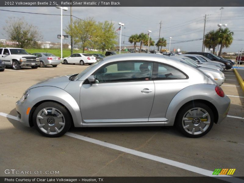 Reflex Silver Metallic / Titan Black 2012 Volkswagen Beetle 2.5L