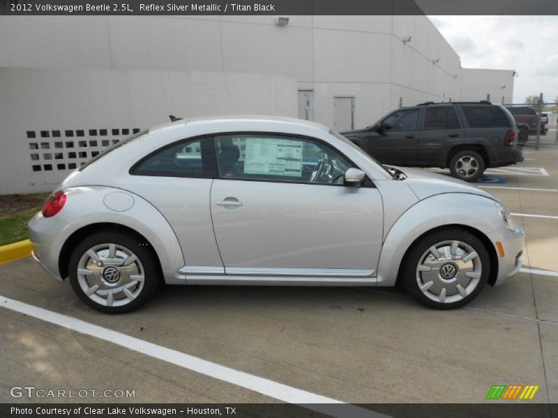 Reflex Silver Metallic / Titan Black 2012 Volkswagen Beetle 2.5L