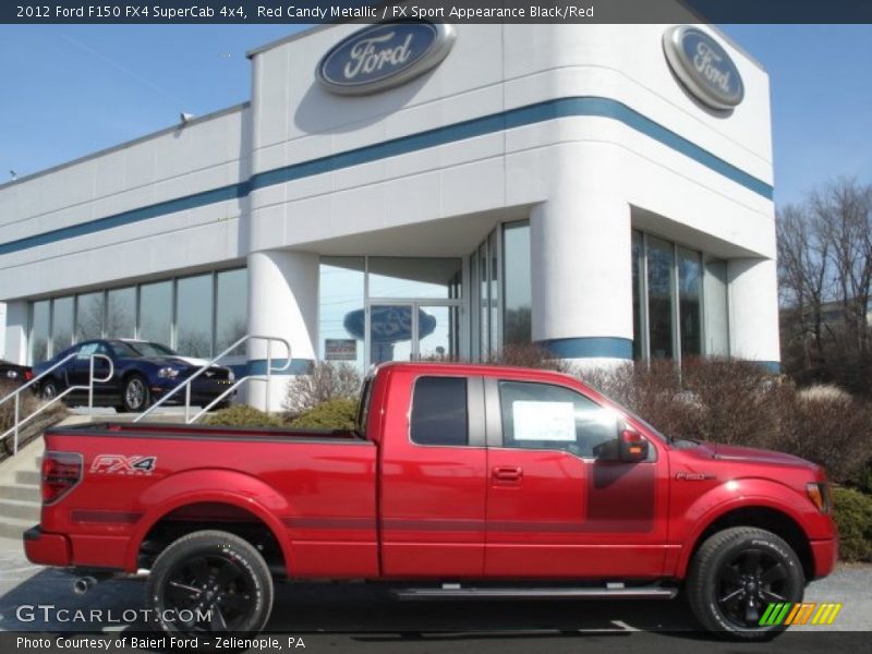 Red Candy Metallic / FX Sport Appearance Black/Red 2012 Ford F150 FX4 SuperCab 4x4
