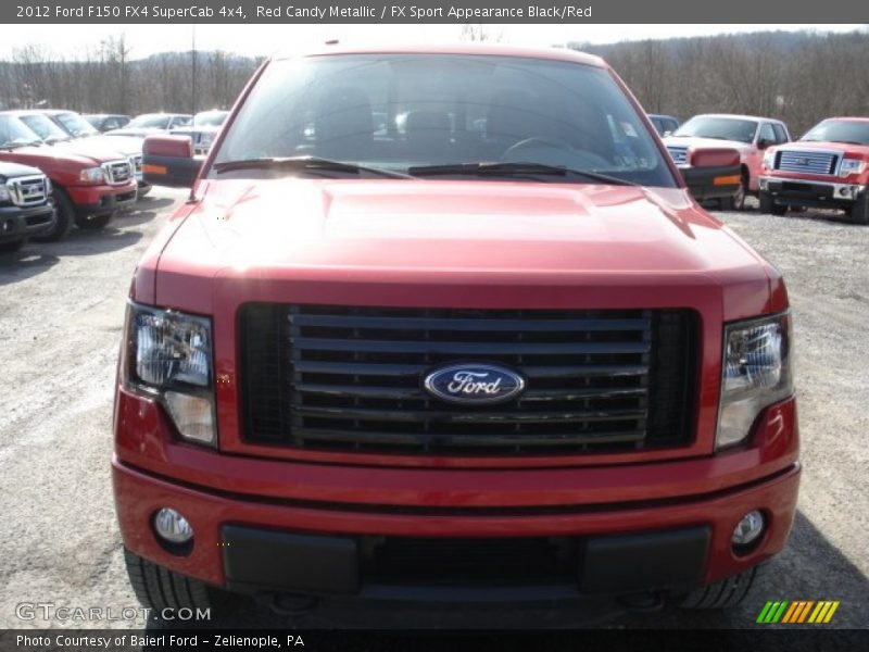 Red Candy Metallic / FX Sport Appearance Black/Red 2012 Ford F150 FX4 SuperCab 4x4