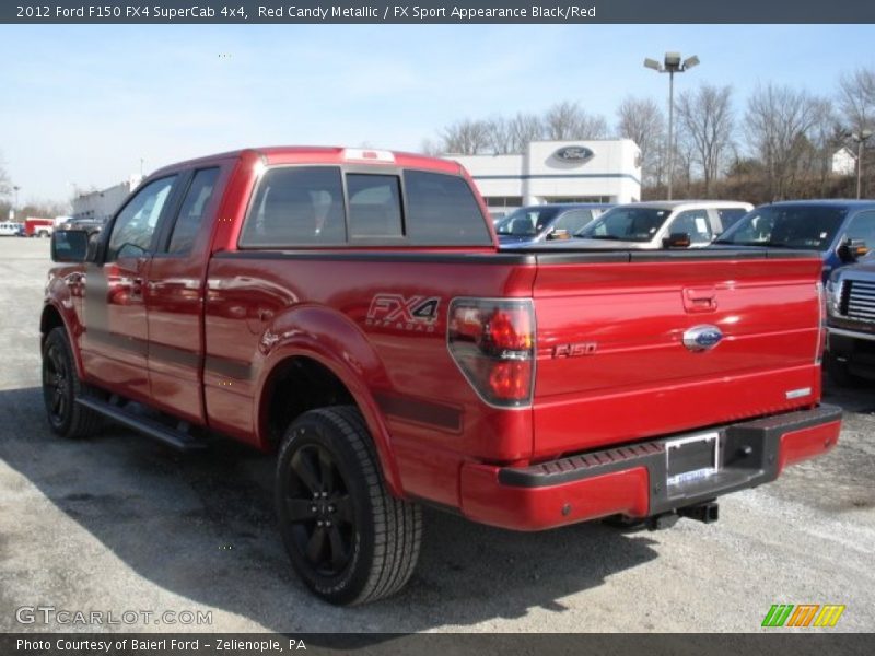 Red Candy Metallic / FX Sport Appearance Black/Red 2012 Ford F150 FX4 SuperCab 4x4