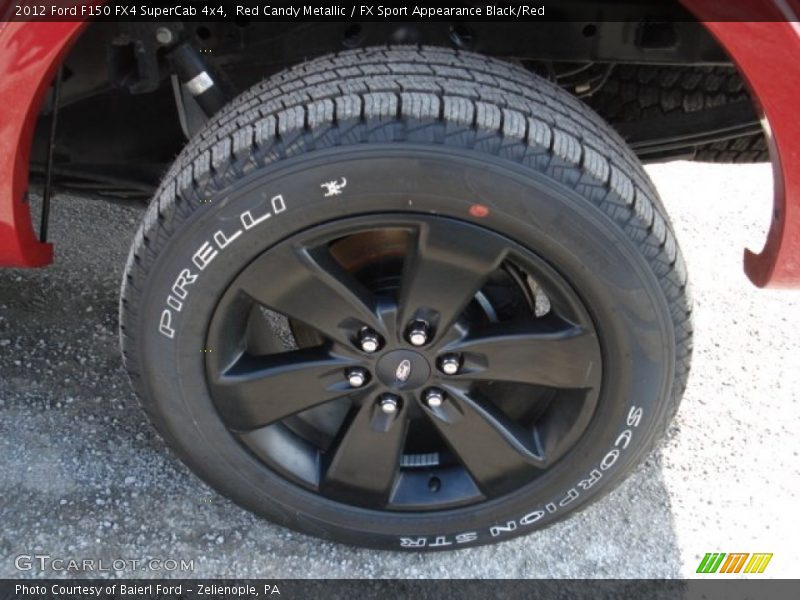 Red Candy Metallic / FX Sport Appearance Black/Red 2012 Ford F150 FX4 SuperCab 4x4
