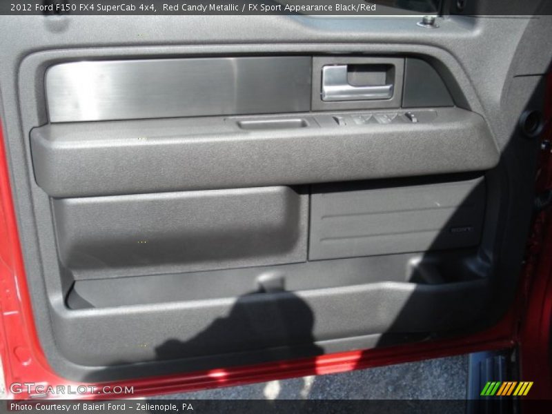Red Candy Metallic / FX Sport Appearance Black/Red 2012 Ford F150 FX4 SuperCab 4x4